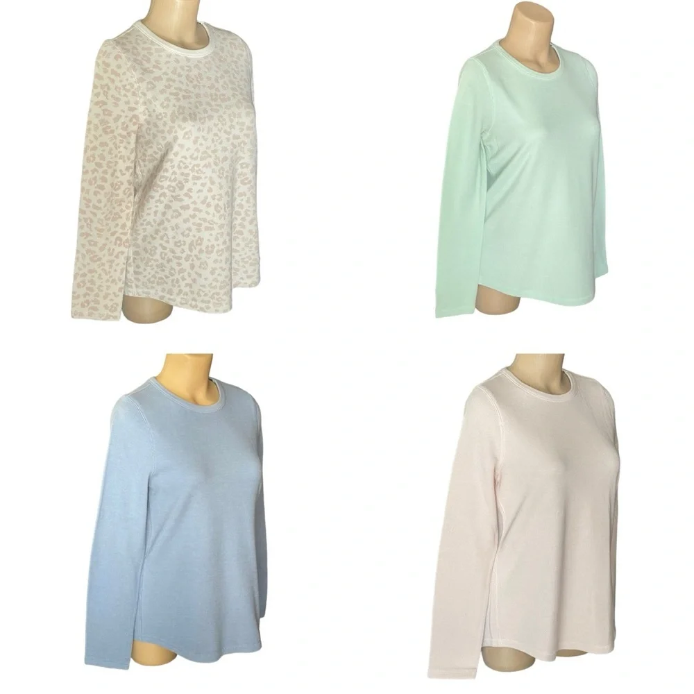 SONOMA Tops Long Sleeve Crew Neck Knit Lot of Four Size Medium